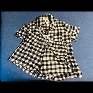 Plaid Sleep Set Women LARGE